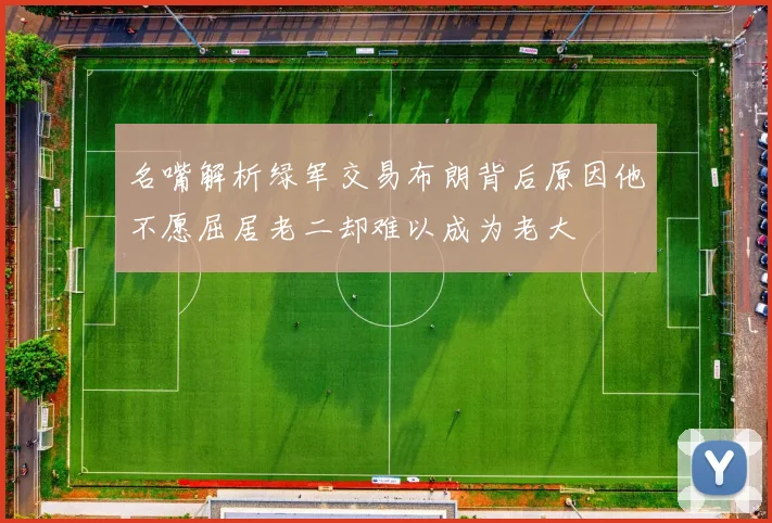 名嘴解析绿军交易布朗背后原因他不愿屈居老二却难以成为老大